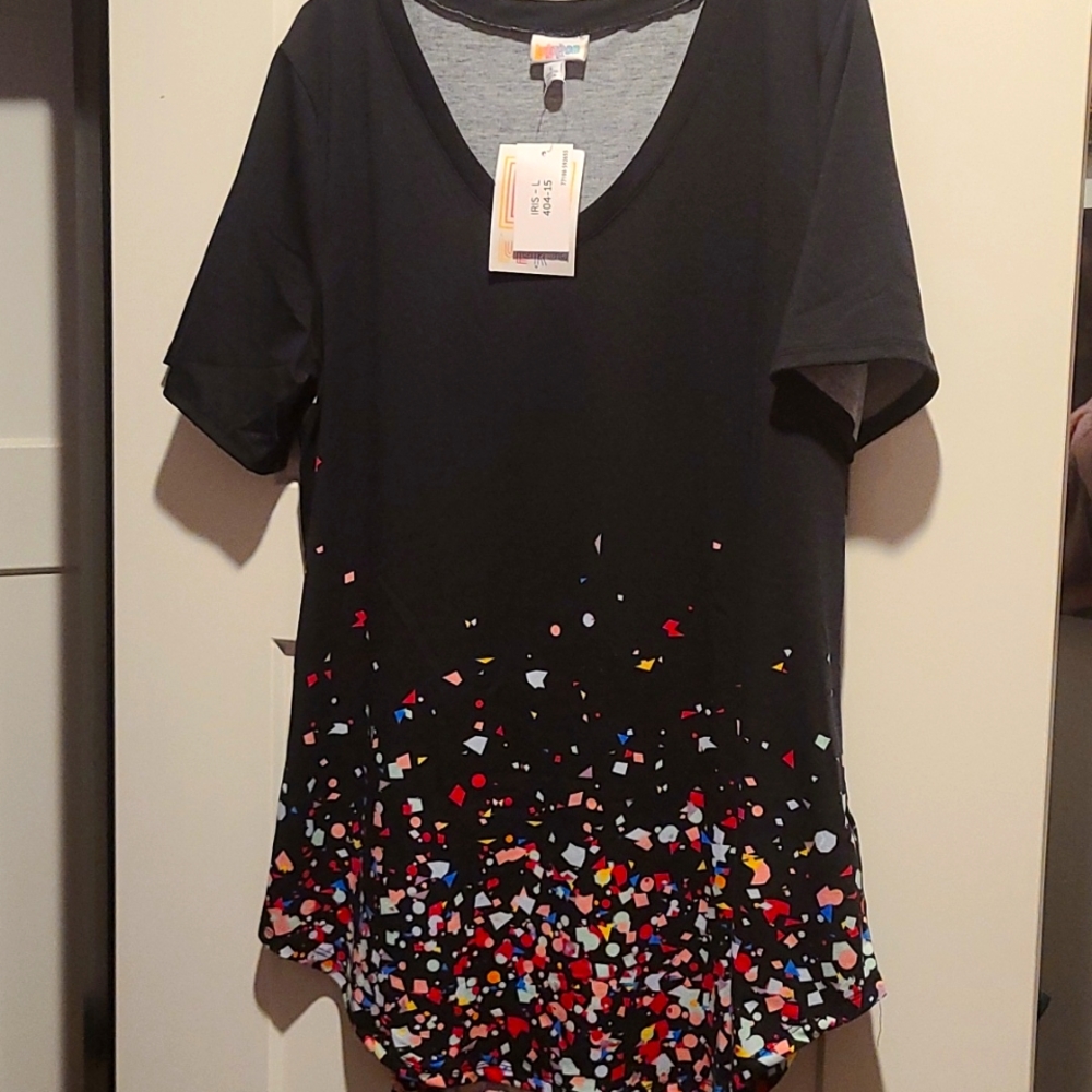 LuLaRoe Iris Large - black ombre print
